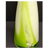 Mid Century Modern Murano Art Glass Stretched Art Glass Vase