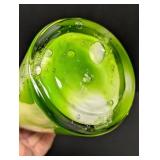 Mid Century Modern Murano Art Glass Stretched Art Glass Vase
