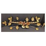 Vintage Copper & Brass Floral Wall Hanging