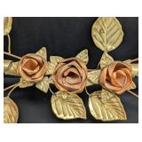 Vintage Copper & Brass Floral Wall Hanging