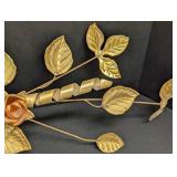 Vintage Copper & Brass Floral Wall Hanging