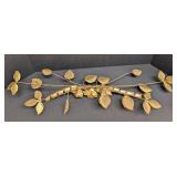 Vintage Copper & Brass Floral Wall Hanging