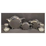 Vintage Art Deco Tea Set with Salt & Pepper Shakers