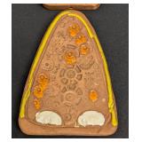Mid Century Two Piece Dog Figurine Ceramic Wall Hanging