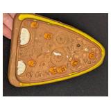 Mid Century Two Piece Dog Figurine Ceramic Wall Hanging