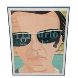 Alex Katz Self-Portrait - Framed & Signed