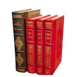 Four Collectible Vintage Franklin Library Leather Bound Books Dickens 4-Book Set: David Copperfield, Great Expectations, Oliver Twist, Christmas Books