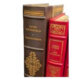 Four Collectible Vintage Franklin Library Leather Bound Books Dickens 4-Book Set: David Copperfield, Great Expectations, Oliver Twist, Christmas Books