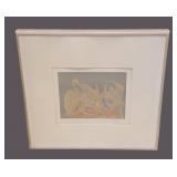 Mark Tobey The Awakening Dawn Limited Edition Print 128/150 Framed