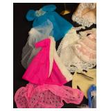 Vintage Dawn Doll Case with 3 Vintage Dawn Dolls & Outfits