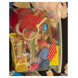 Vintage Dawn Doll Case with 3 Vintage Dawn Dolls & Outfits