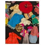 Vintage Dawn Doll Case with 3 Vintage Dawn Dolls & Outfits