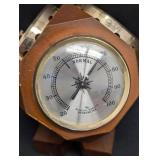 Jason Vintage Wood Barometer Weather Station with Hygrometer & Thermometer - 5.5 in