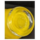 Unsigned Vintage Ruffled Art Glass Vase