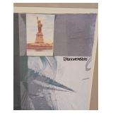 Vintage Robert Rauschenberg Statue of Liberty Print - Framed