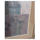 Vintage Robert Rauschenberg Statue of Liberty Print - Framed