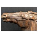 Vintage Ceramic Hand Crafted Horse Head Sculpture