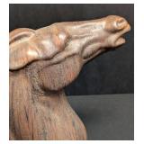 Vintage Ceramic Hand Crafted Horse Head Sculpture