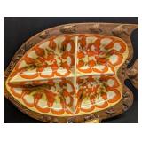 Mid Century Treasure Craft Fish-Shaped Ceramic Serving Plates (2)