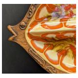 Mid Century Treasure Craft Fish-Shaped Ceramic Serving Plates (2)