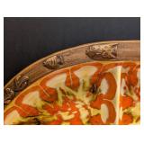Mid Century Treasure Craft Fish-Shaped Ceramic Serving Plates (2)