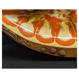 Mid Century Treasure Craft Fish-Shaped Ceramic Serving Plates (2)