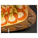 Mid Century Treasure Craft Fish-Shaped Ceramic Serving Plates (2)