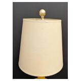 Vintage Mid Century Yellow Ceramic Table Lamp