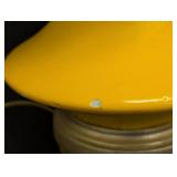 Vintage Mid Century Yellow Ceramic Table Lamp