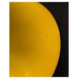 Vintage Mid Century Yellow Ceramic Table Lamp