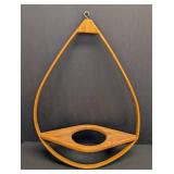 Vintage Mid Century Bentwood Teardrop Plant Hanger