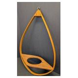 Vintage Mid Century Bentwood Teardrop Plant Hanger