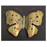 Three Vintage Copper Butterfly Wall Hangings - Rustic Metal Wall Decor