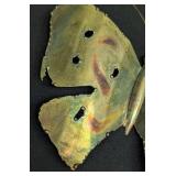 Three Vintage Copper Butterfly Wall Hangings - Rustic Metal Wall Decor