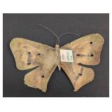 Three Vintage Copper Butterfly Wall Hangings - Rustic Metal Wall Decor