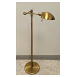 Holtkotter Leuchten Brass Swing-Arm Floor Lamp - Adjustable Height - Wall-Switch Operated