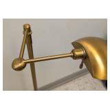 Holtkotter Leuchten Brass Swing-Arm Floor Lamp - Adjustable Height - Wall-Switch Operated