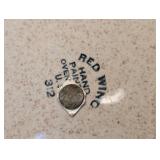 Vintage Bob White Red Wing Quail Tid Bit Tray