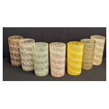 Vintage Mid Century Spaghetti-String Tumblers (Lot of 7)