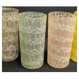 Vintage Mid Century Spaghetti-String Tumblers (Lot of 7)