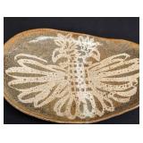 Stoneware Dish - Signed Vintage - Hand-Signed Ceramic Plate