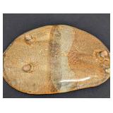 Stoneware Dish - Signed Vintage - Hand-Signed Ceramic Plate