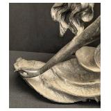 Vintage Resin Lady Sculpture - Small Chip