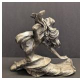 Vintage Resin Lady Sculpture - Small Chip