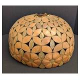 Vintage Mid Century Boho Chic Nature Seashell Lampshade