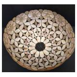 Vintage Mid Century Boho Chic Nature Seashell Lampshade