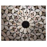 Vintage Mid Century Boho Chic Nature Seashell Lampshade