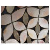Vintage Mid Century Boho Chic Nature Seashell Lampshade