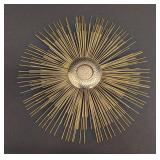 Vintage Curtis Jere Inspired Brutalist Brass Starburst Wall Hanging