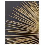 Vintage Curtis Jere Inspired Brutalist Brass Starburst Wall Hanging